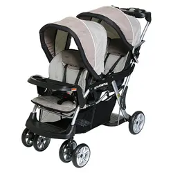 A double baby stroller